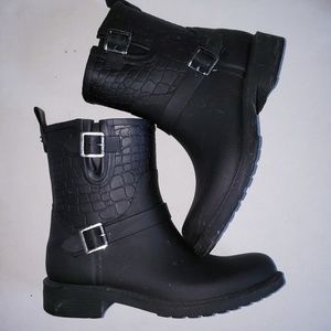 Sam Edelman short crock embossed motorcycle short